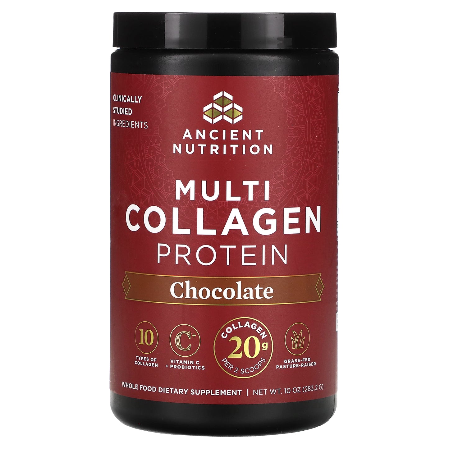 Ancient Nutrition, Multi Collagen Protein, Chocolate, 10 oz (283.2 g)