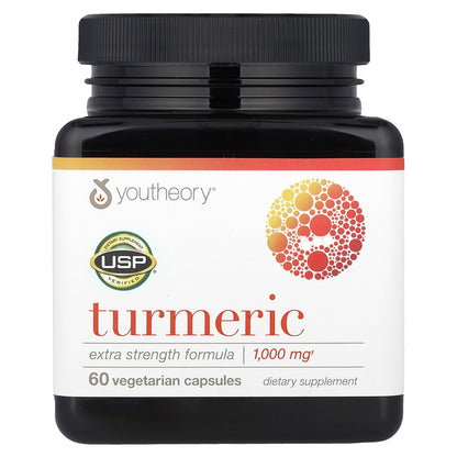 Youtheory, Turmeric, 60 Vegetarian Capsules