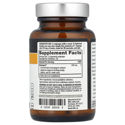 Quality of Life, Deodorex® with Champex® Mushroom Extract, 60 Vegicaps (250 mg per Capsule)