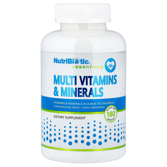 NutriBiotic, Essentials, Multi Vitamins & Minerals , 180 Capsules