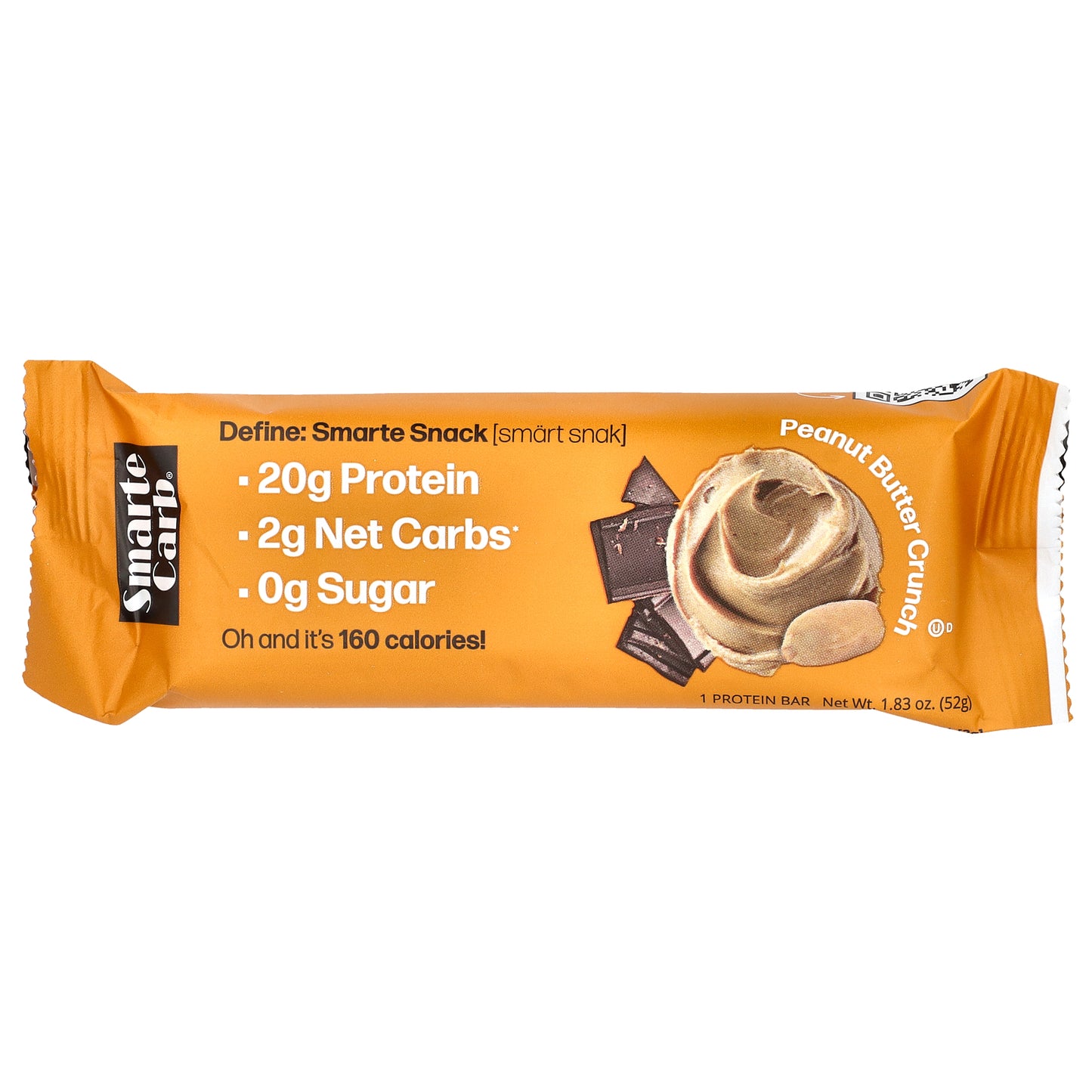 NuGo Nutrition, Smarte Carb® Protein Bar, Peanut Butter Crunch, 12 Bars, 1.83 oz (52 g) Each