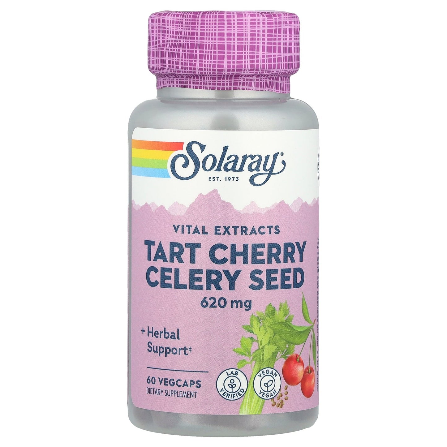 Solaray, Tart Cherry Celery Seed, 60 VegCaps