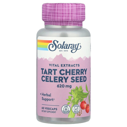 Solaray, Tart Cherry Celery Seed, 60 VegCaps