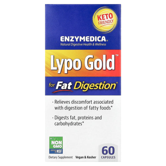 Enzymedica, Lypo Gold™, For Fat Digestion, 60 Capsules