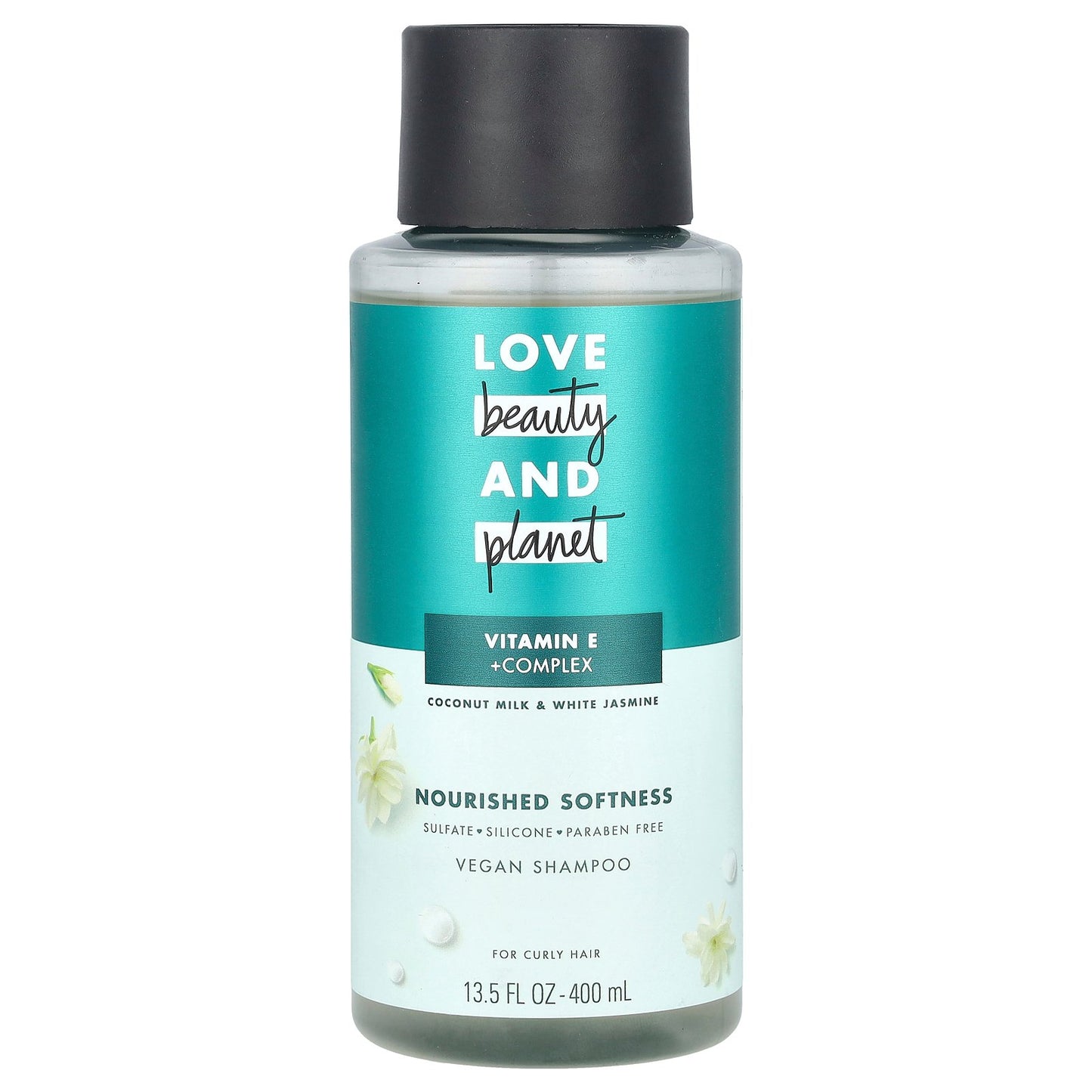 Love Beauty and Planet, Vegan Shampoo, For Curly Hair, Coconut Milk & White Jasmine , 13.5 fl oz (400 ml)