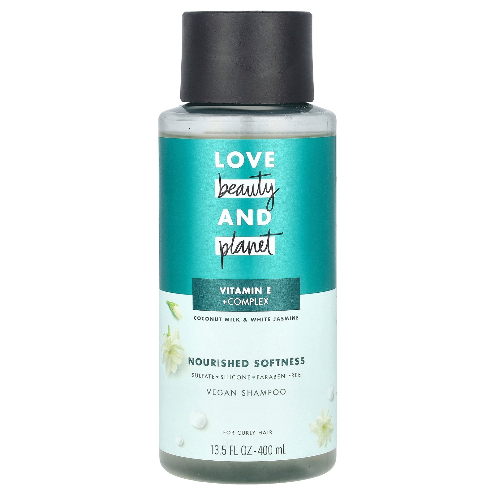 Love Beauty and Planet, Vegan Shampoo, For Curly Hair, Coconut Milk & White Jasmine , 13.5 fl oz (400 ml)