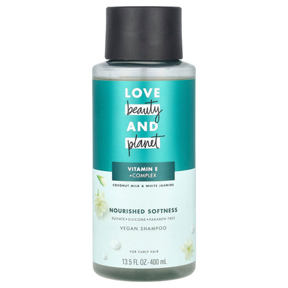 Love Beauty and Planet, Vegan Shampoo, For Curly Hair, Coconut Milk & White Jasmine , 13.5 fl oz (400 ml)