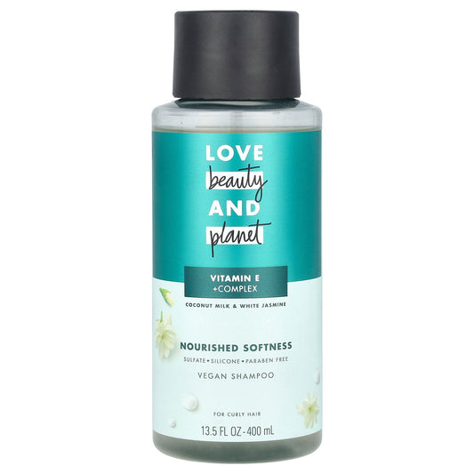 Love Beauty and Planet, Vegan Shampoo, For Curly Hair, Coconut Milk & White Jasmine , 13.5 fl oz (400 ml)