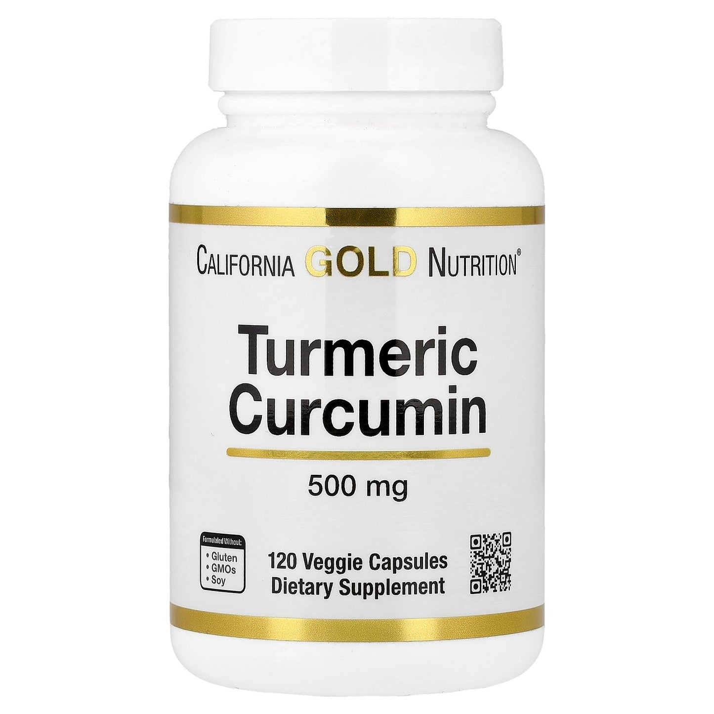 California Gold Nutrition, Turmeric Curcumin, 500 mg, 120 Veggie Capsules