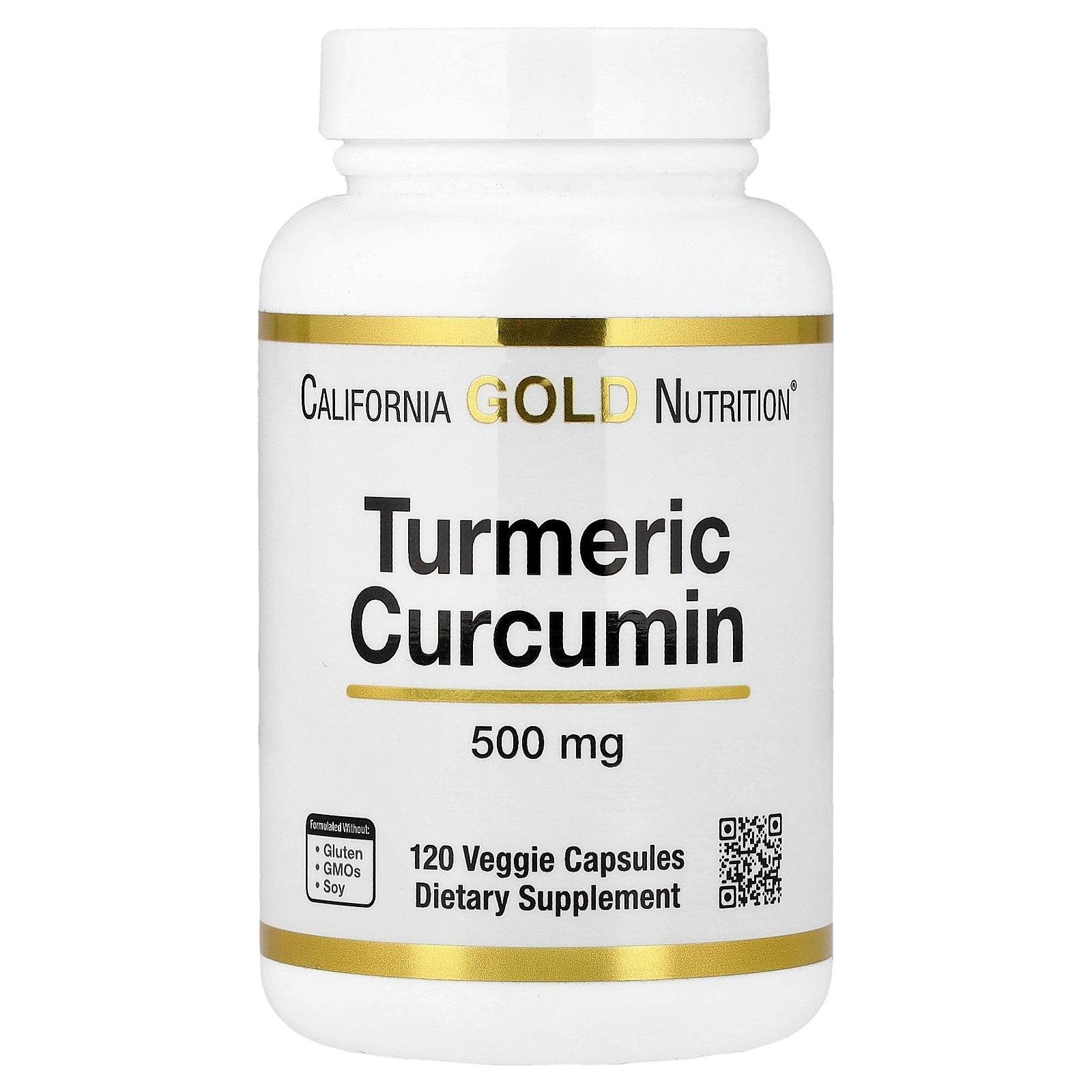 California Gold Nutrition, Turmeric Curcumin, 500 mg, 120 Veggie Capsules