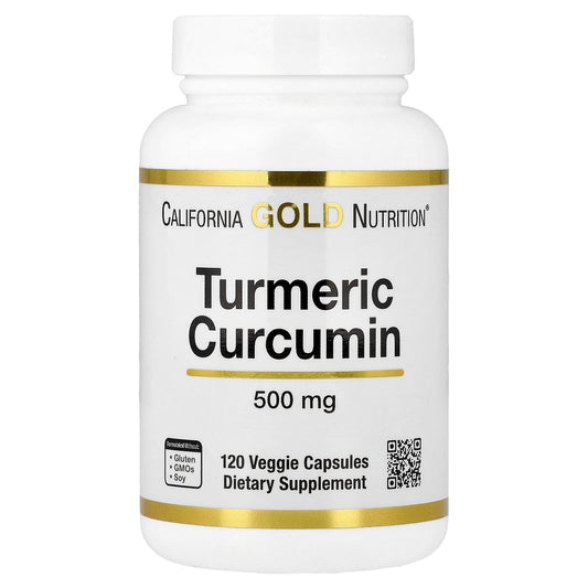 California Gold Nutrition, Turmeric Curcumin, 500 mg, 120 Veggie Capsules