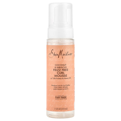 SheaMoisture, Frizz Free Curl Mousse, Coconut & Hibiscus, 7.5 fl oz (222 ml)