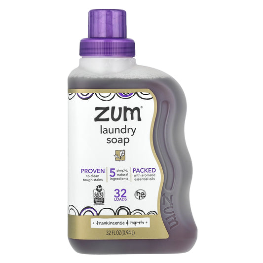 ZUM, Laundry Soap, Frankincense & Myrrh, 32 fl oz (0.94 l)