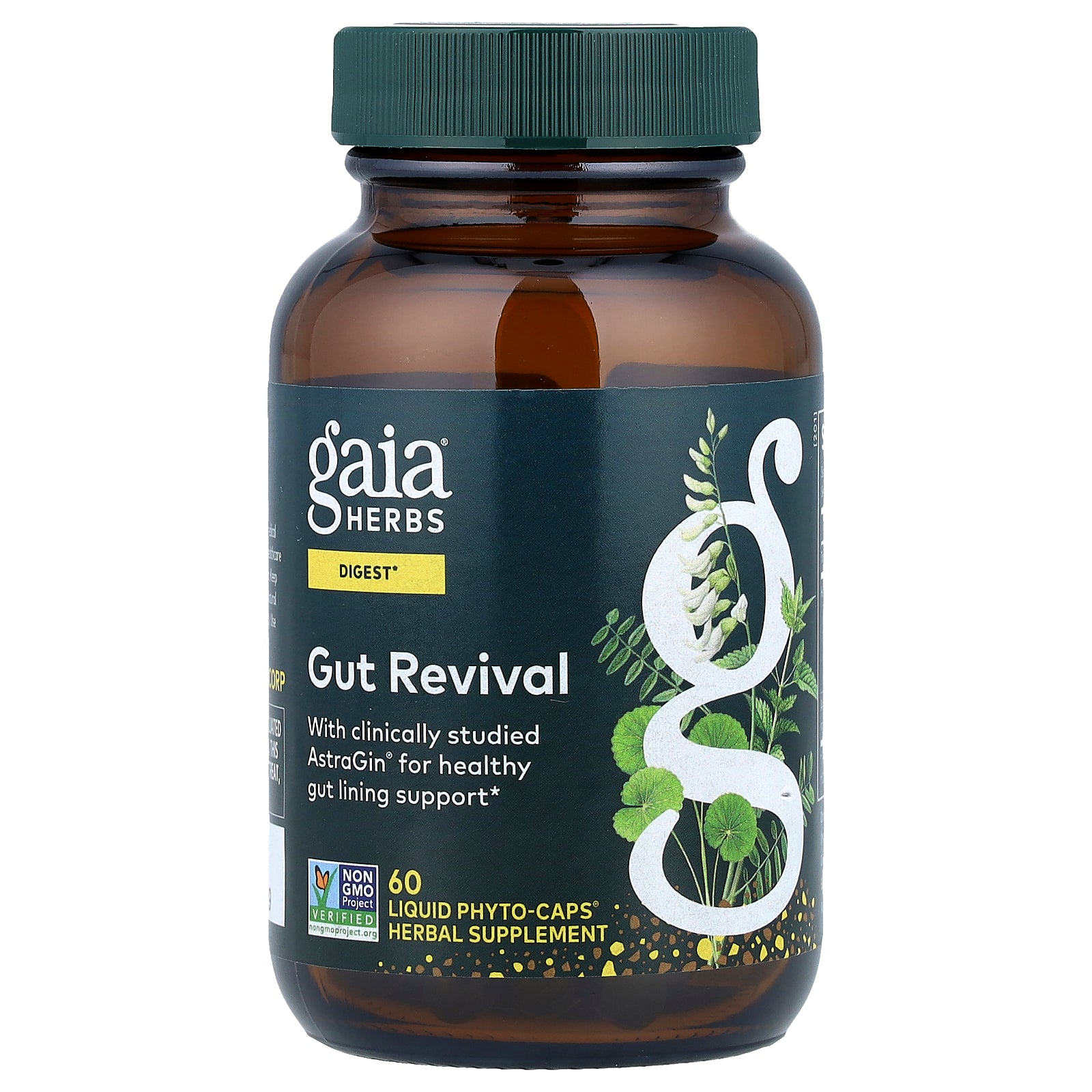 Gaia Herbs, Gut Revival, 60 Liquid Phyto-Caps