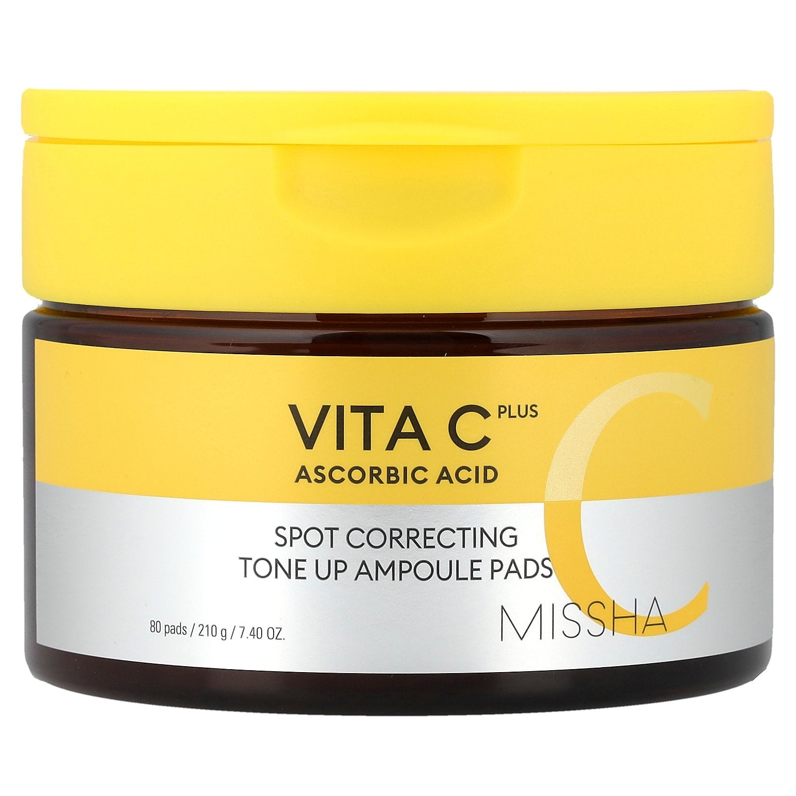 Missha, Vita C Plus, Spot Correcting Tone Up Ampoule Pads, 80 Pads, 7.4 oz (210 g)