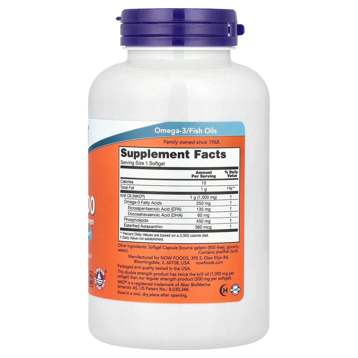 NOW Foods, Krill 1000, 120 Softgels