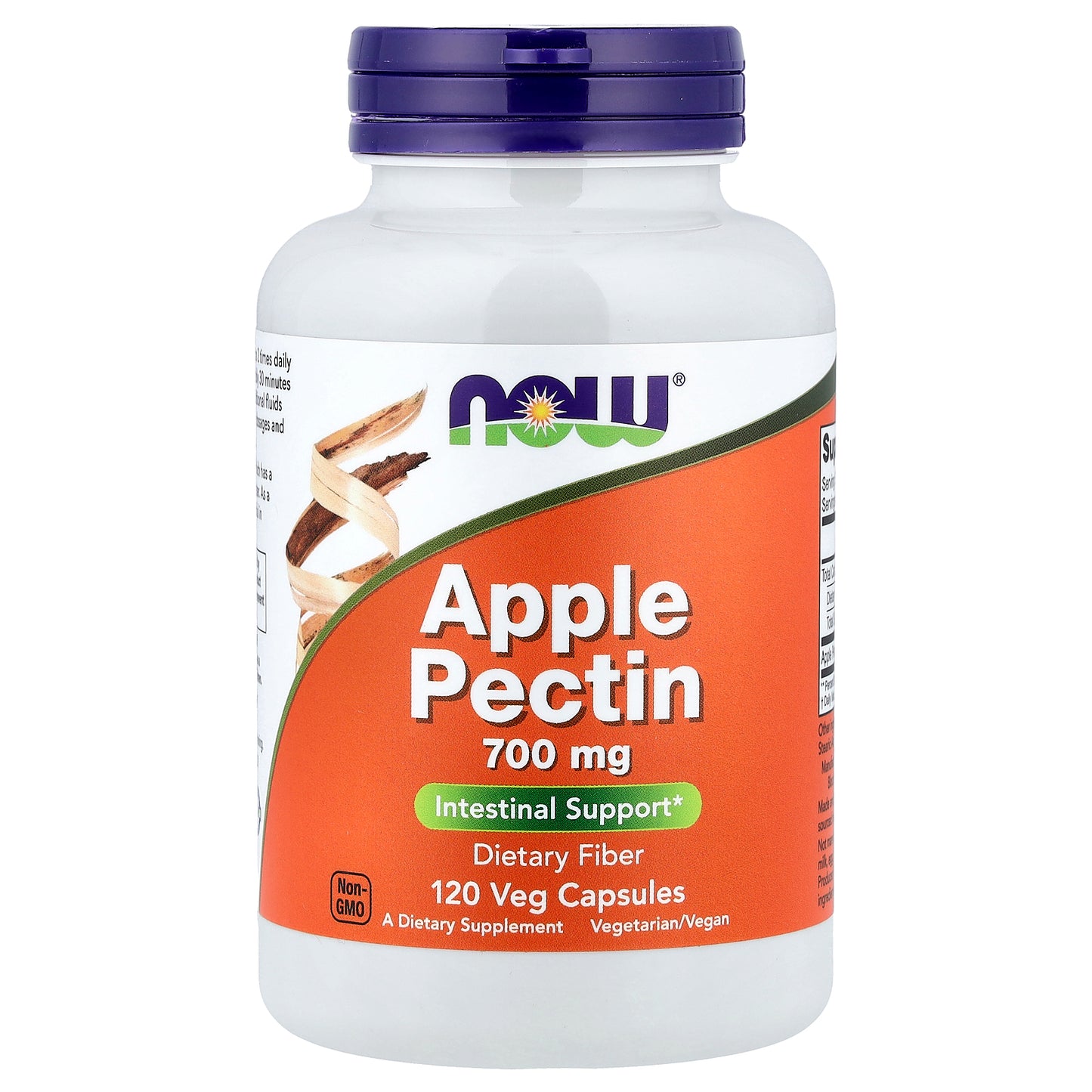 NOW Foods, Apple Pectin, 120 Veg Capsules (0.7 g per Capsule)