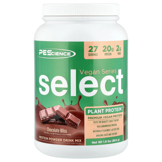 PEScience, Vegan Series, Select Plant Protein™, Chocolate Bliss, 1.9 lbs (864 g)