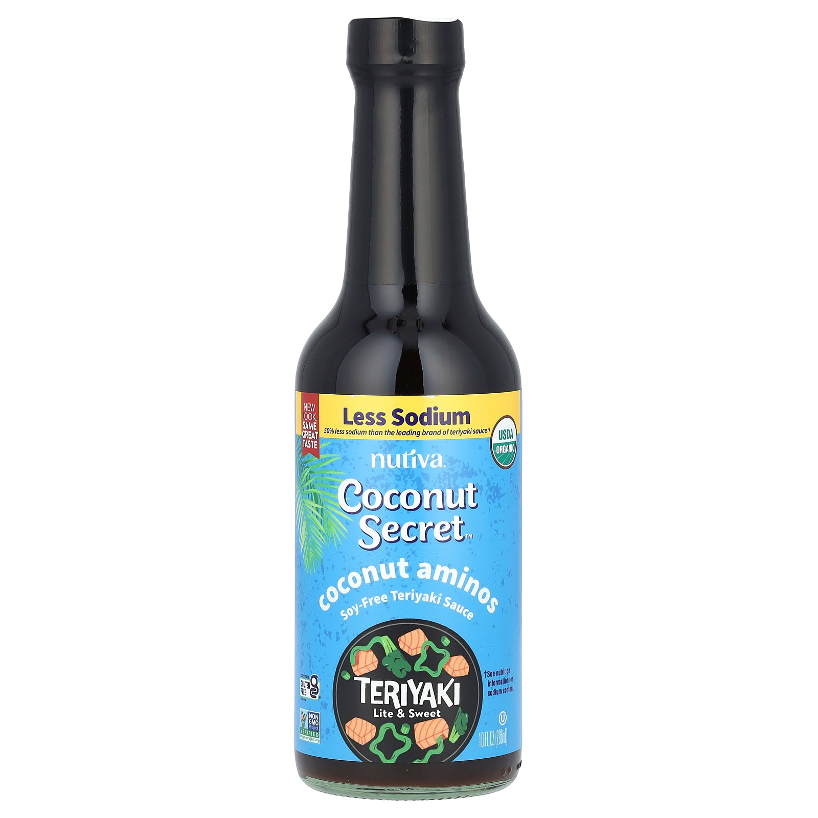 Coconut Secret, Coconut Aminos, Teriyaki, Light & Sweet, 10 fl oz (296 ml)
