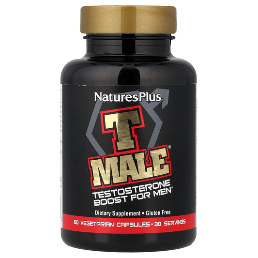 NaturesPlus, T Male®, Testosterone Boost For Men, 60 Vegetarian Capsules