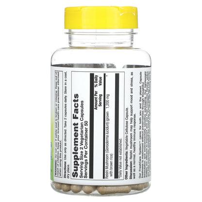 Nature's Life, Reishi Mushroom, 100 Vegetarian Capsules (600 mg per Capsule)