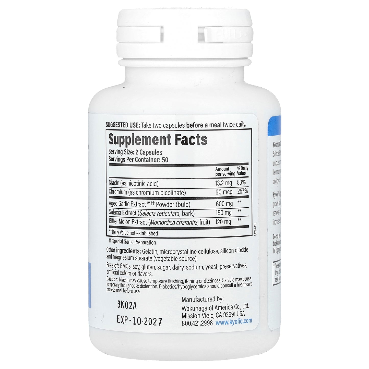 Kyolic, Aged Garlic Extract™, Blood Sugar Balance, Formula 112, 100 Capsules