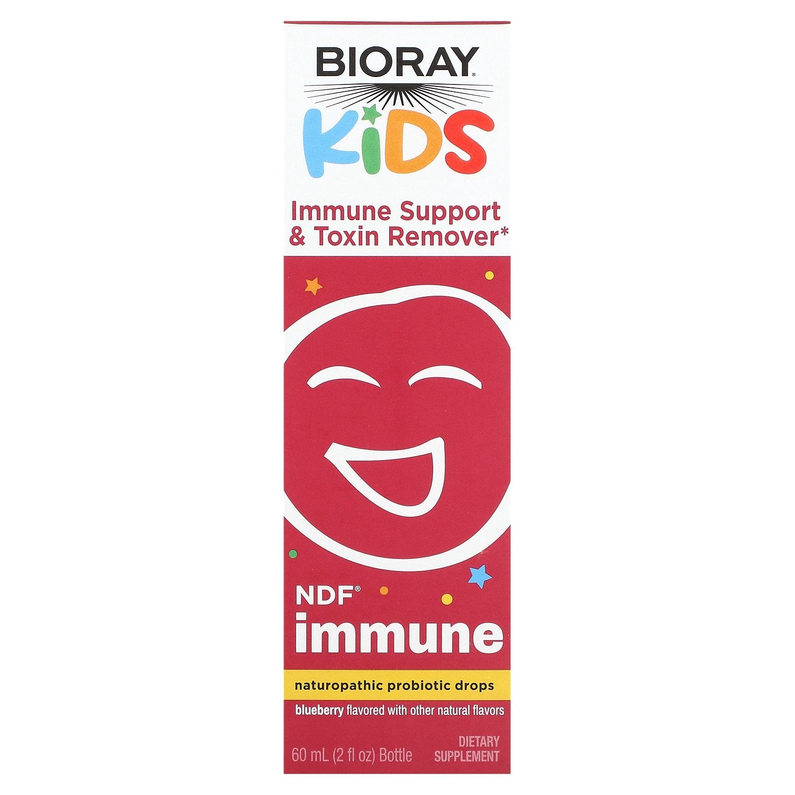 Bioray, Kids, Immune Support & Toxin Remover, Blueberry, 2 fl oz (60 ml)