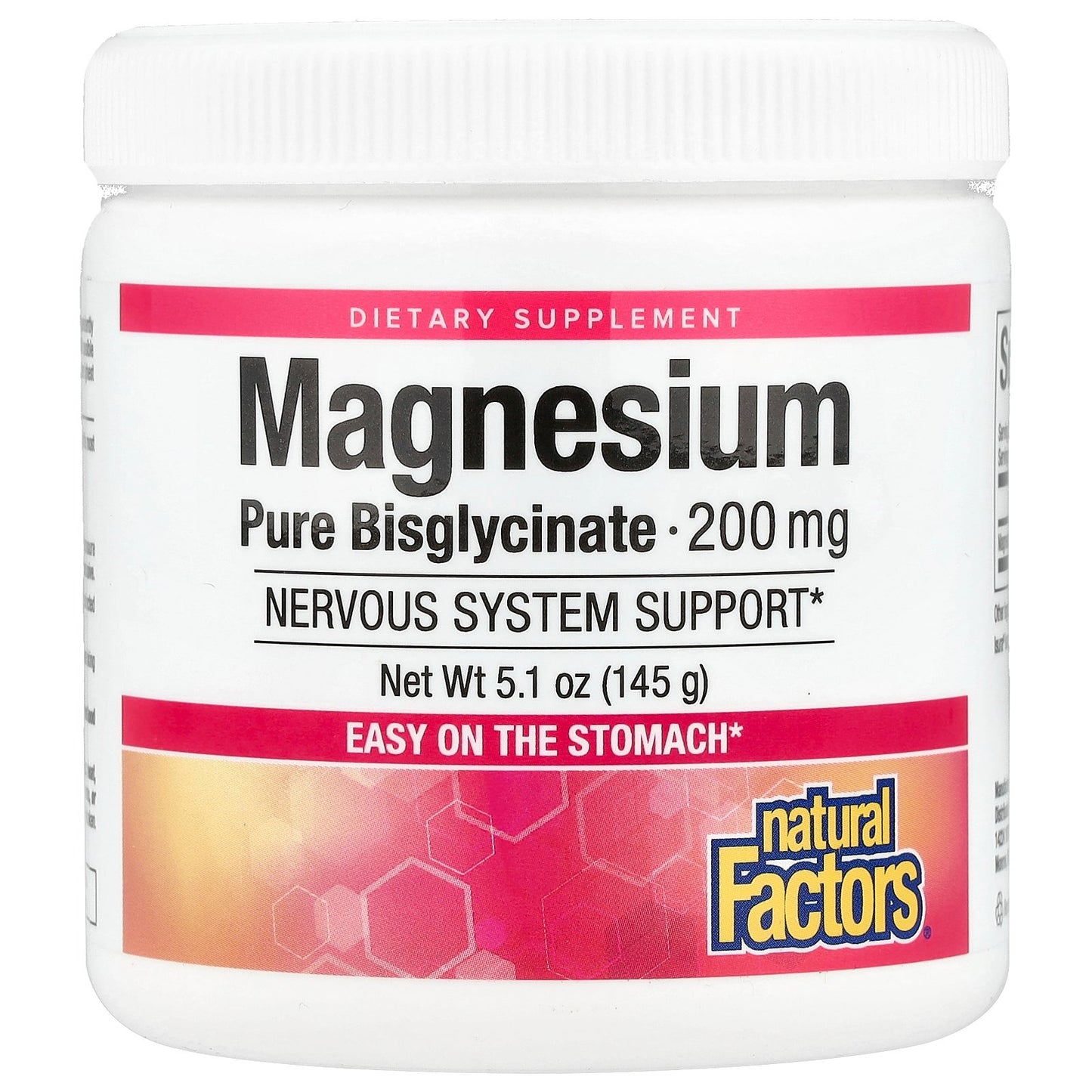 Natural Factors, Magnesium Pure Bisglycinate, 5.1 oz (145 g)