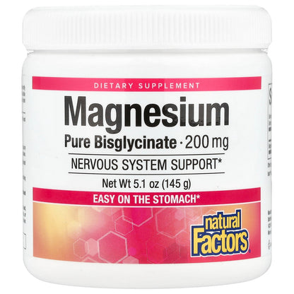 Natural Factors, Magnesium Pure Bisglycinate, 5.1 oz (145 g)