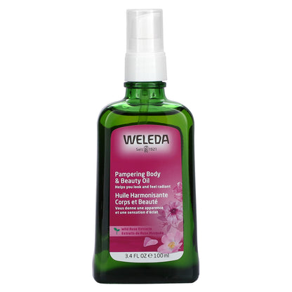 Weleda, Pampering Body & Beauty Oil, Wild Rose Extracts, 3.4 fl oz (100 ml)