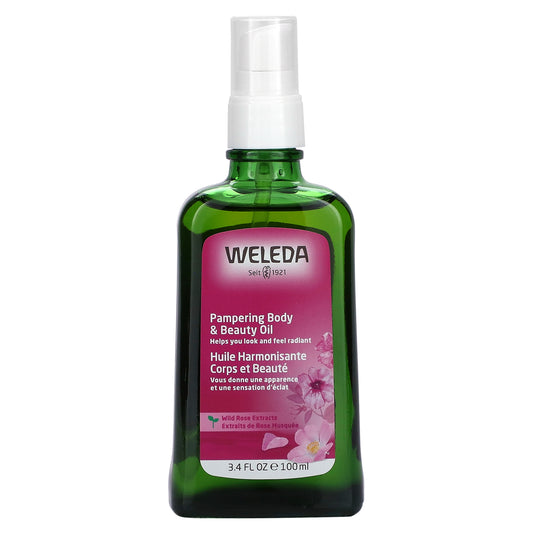 Weleda, Pampering Body & Beauty Oil, Wild Rose Extracts, 3.4 fl oz (100 ml)