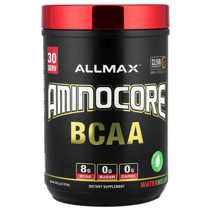 ALLMAX, AMINOCORE™ BCAA, Watermelon, 0.76 lbs (345 g)