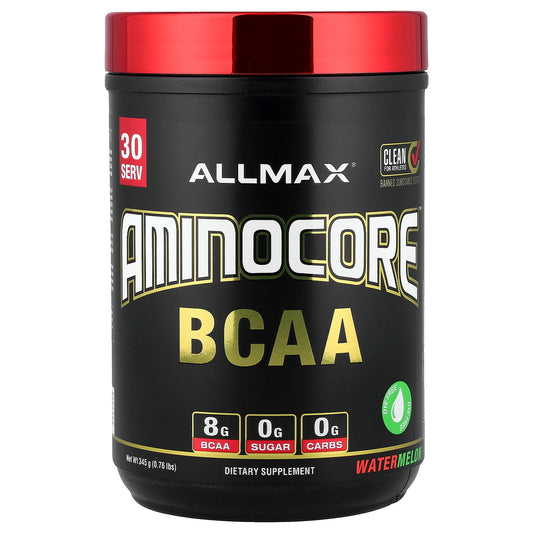 ALLMAX, AMINOCORE™ BCAA, Watermelon, 0.76 lbs (345 g)