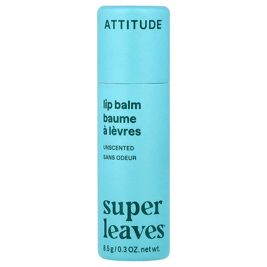 ATTITUDE, Super Leaves®, Lip Balm, Unscented, 0.3 oz (8.5 g)