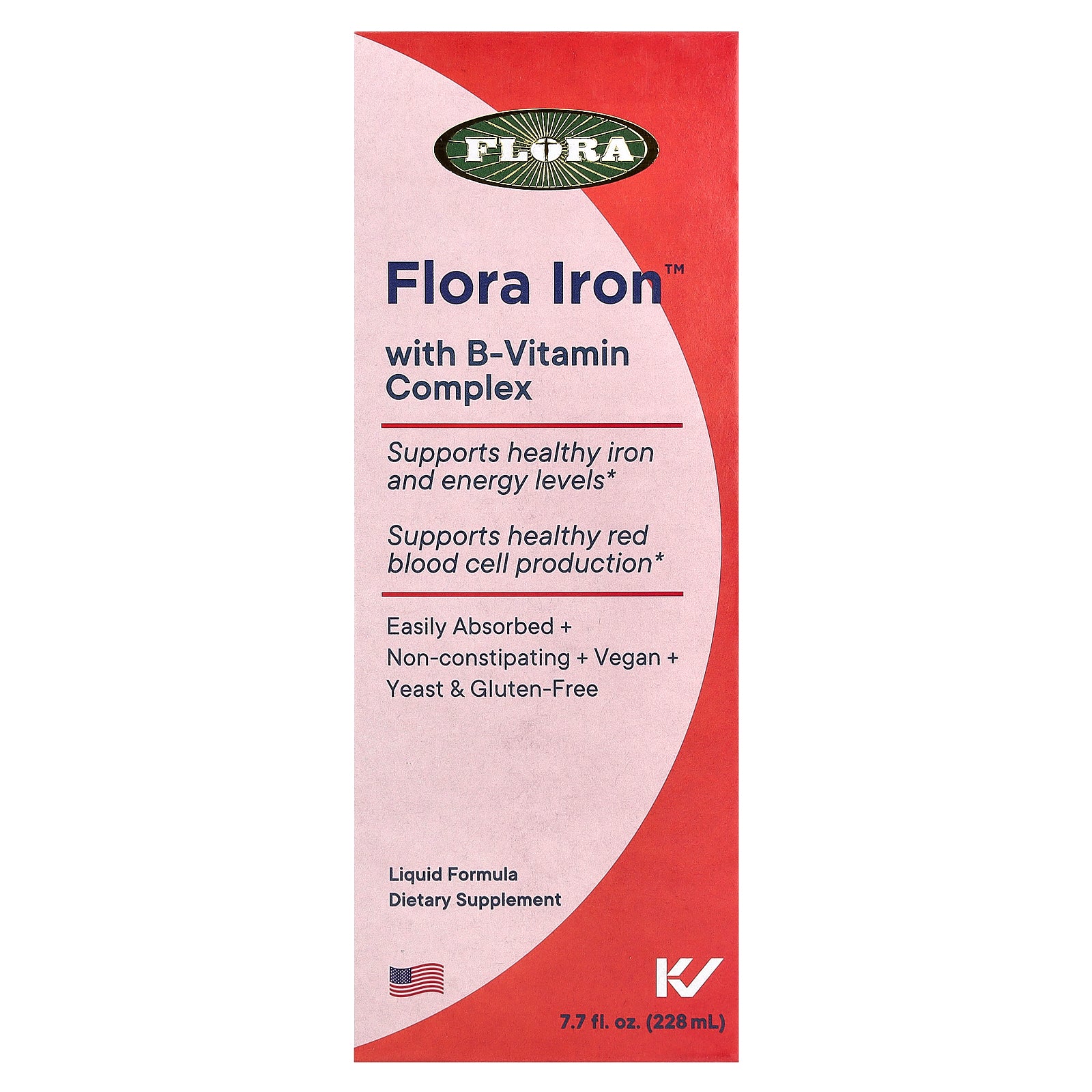 Flora, Iron with B-Vitamin Complex, 7.7 fl oz (228 ml)