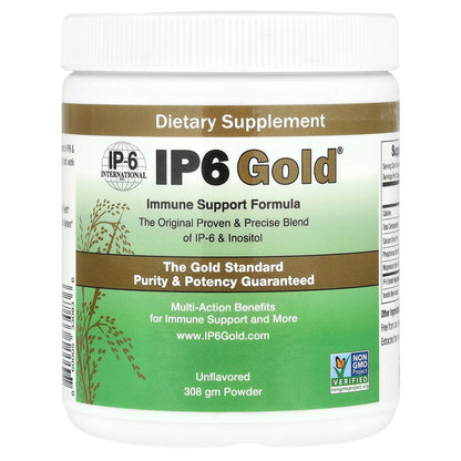IP-6 International, IP6 Gold®, Immune Support Formula Powder, Unflavored, 308 g