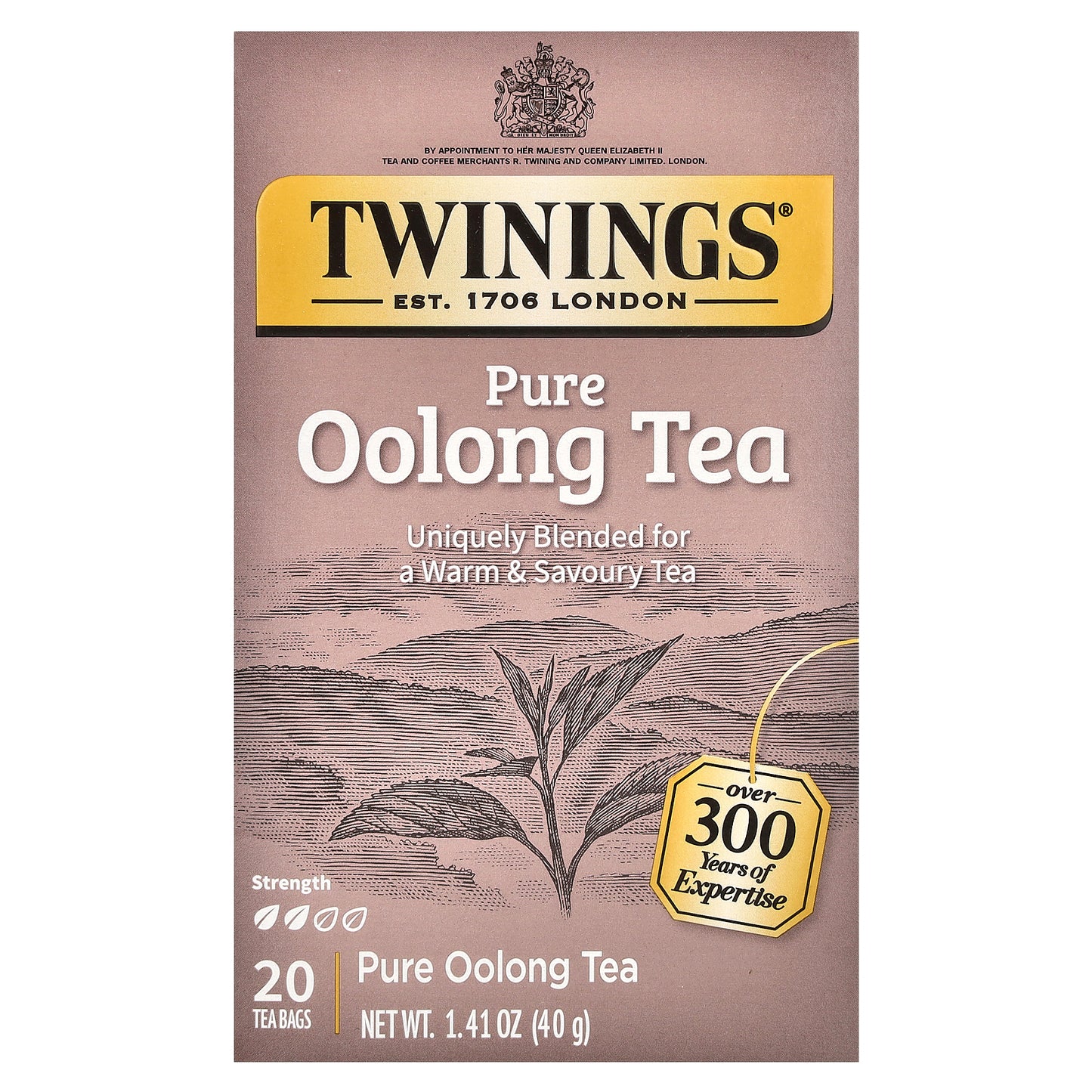 Twinings, Pure Oolong Tea, 20 Tea Bags, 1.41 oz (40 g)