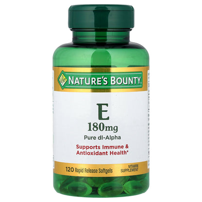 Nature's Bounty, Vitamin E, 180 mg, 120 Rapid Release Softgels