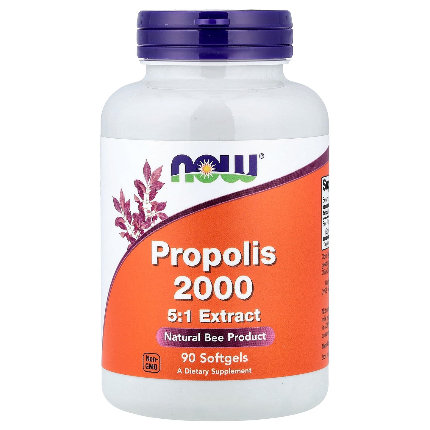 NOW Foods, Propolis 2000, 5:1 Extract, 90 Softgels (400 mg per Softgel)