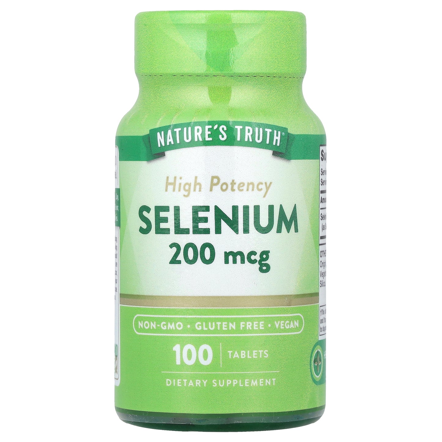 Nature's Truth, Selenium, High Potency, 200 mcg, 100 Tablets