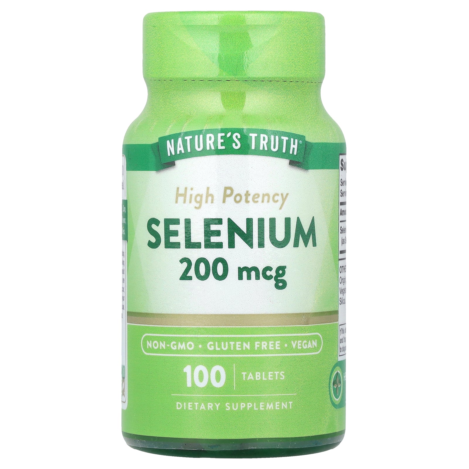 Nature's Truth, Selenium, High Potency, 200 mcg, 100 Tablets