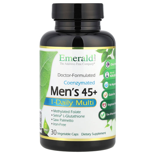 Emerald Laboratories, Coenzymated Men's 45+ 1-Daily Multi, 30 Vegetable Caps