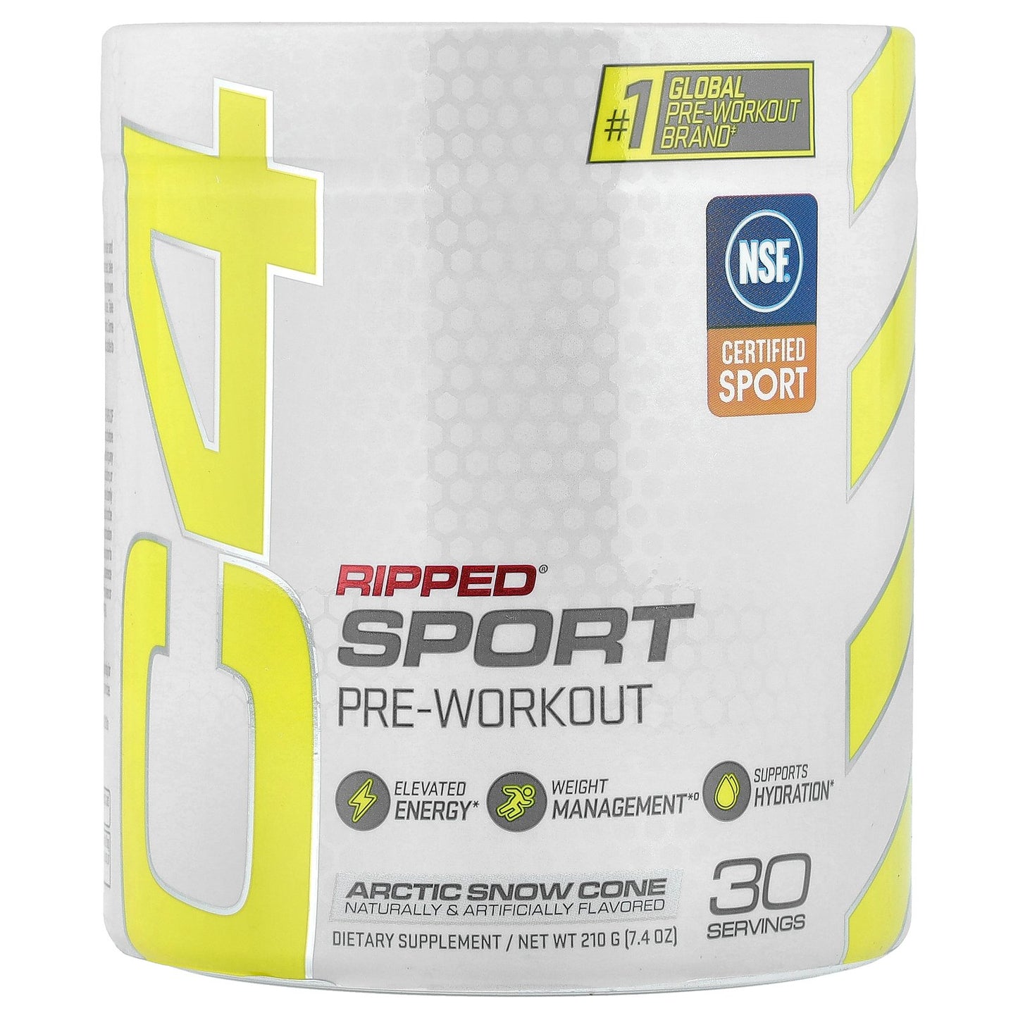 C4 / Cellucor, C4 Ripped® Sport, Pre-Workout, Arctic Snow Cone, 7.4 oz (210 g)