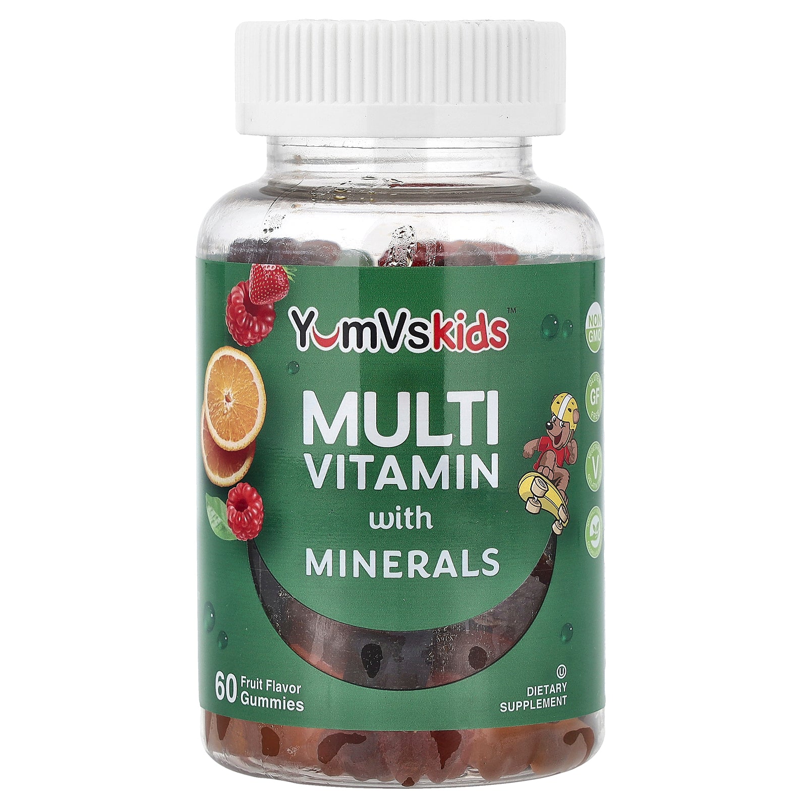 YumVs, Multi Vitamin with Minerals Gummies, Fruit, 60 Gummies