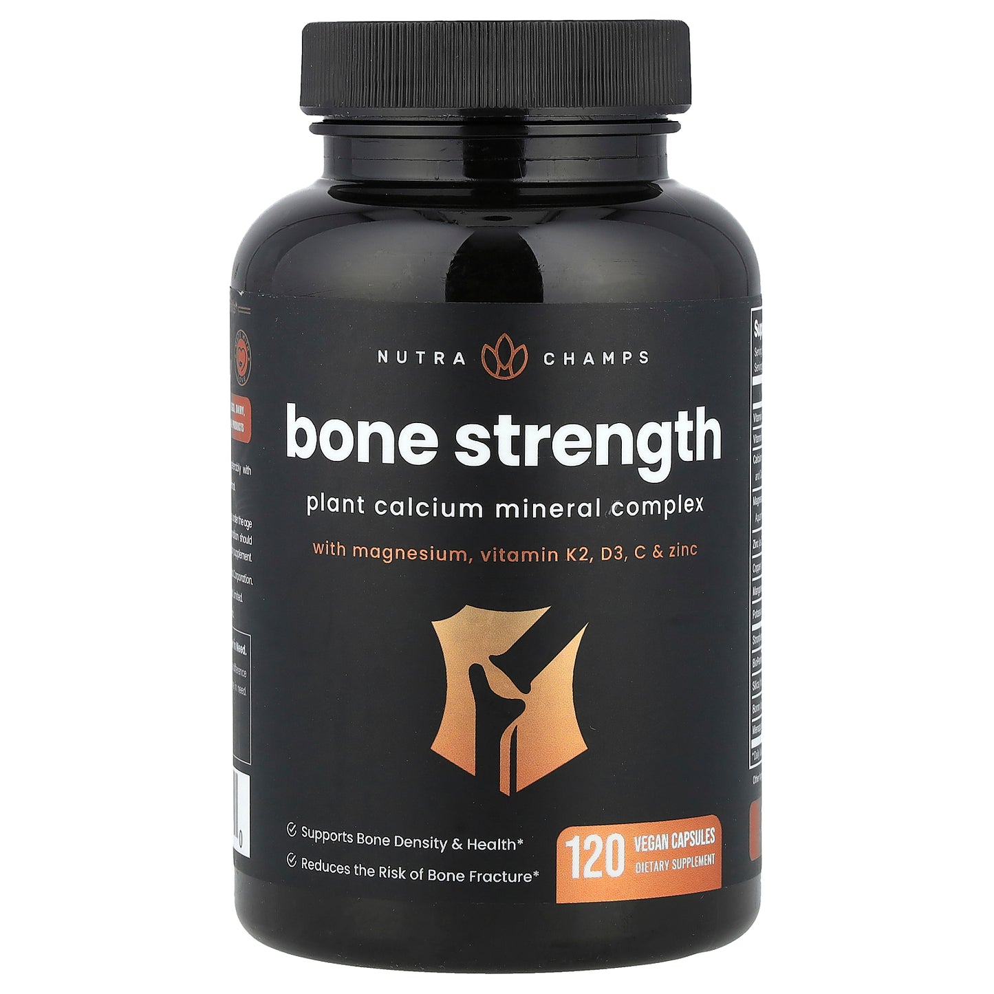 NutraChamps, Bone Strength, 120 Vegan Capsules