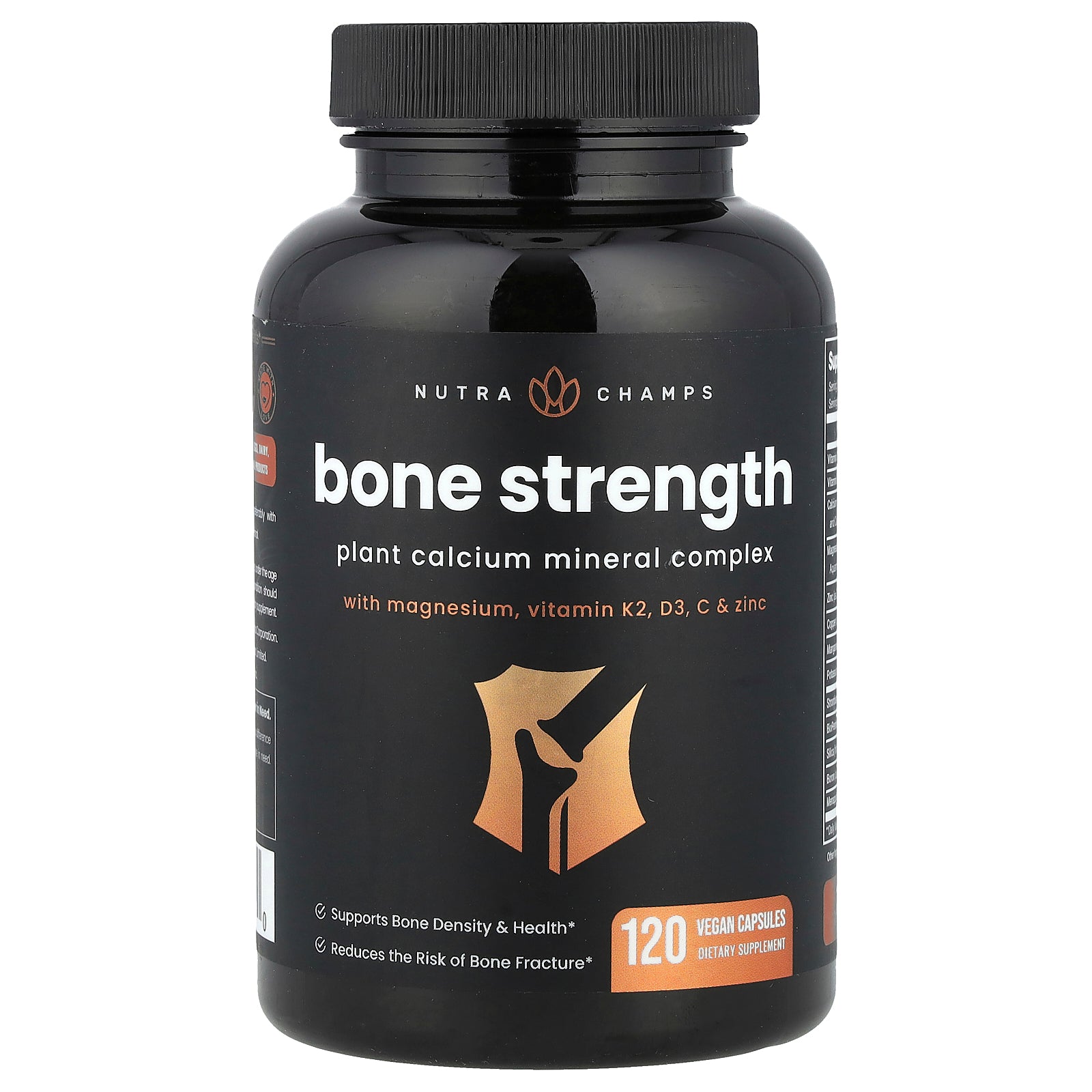 NutraChamps, Bone Strength, 120 Vegan Capsules