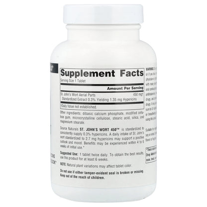 Source Naturals, St. John's Wort 450™, 450 mg, 180 Tablets