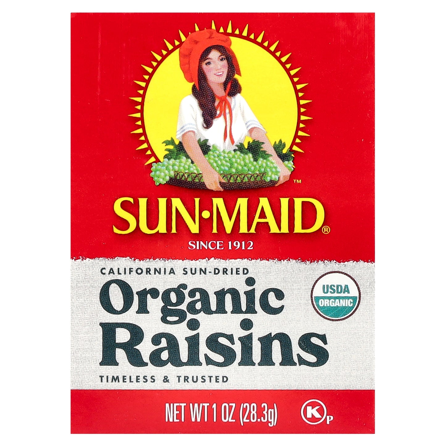 Sun-Maid, Organic California Sun-Dried Raisins, 6 Boxes, 1 oz (28.3 g) Each