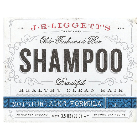J.R. Liggett's, Old-Fashioned Shampoo Bar, Moisturizing Formula, 3.5 oz (99 g)