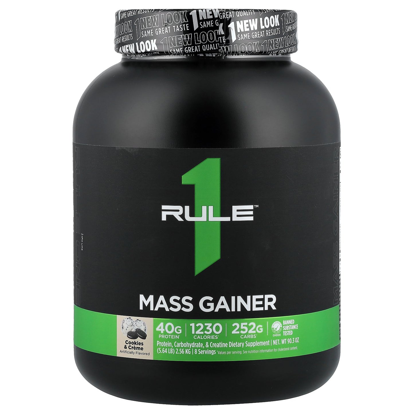 Rule One Proteins, Mass Gainer, Cookies & Creme, 5.64 lb (2.56 kg)